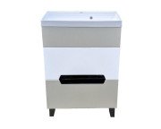 Тумба под раковину Vivia Poli Ш2 60х33 см комбинируется с раковиной Idea 60 МДФ/ДСП сливки/браш А0054110