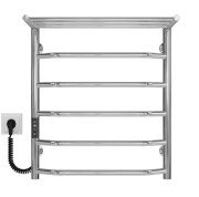 Электрический полотенцесушитель Deffi Трапеция с полкой П6 500х600 левое подключение JD03 хром C.TP.60.50.6.E.C.L.1