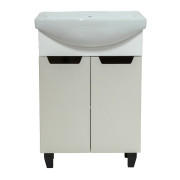 Тумба під раковину Vivia Poli Д2 60х34 см комбінується з раковиною Церсанія 60 МДФ/ДСП браш вершковий А0050606