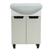 Тумба под раковину Vivia Poli Д2 60х34 см комбинируется с раковиной Церсания 60 МДФ/ДСП сливки браш А0050606