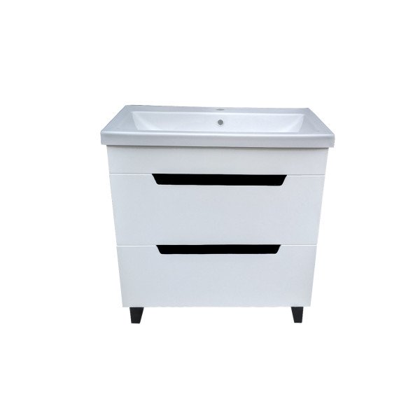 Тумба под раковину Vivia Poli Ш2 60х42 см комбинируется с раковинами Como 60/Cers 60 МДФ/ДСП белый А0051127