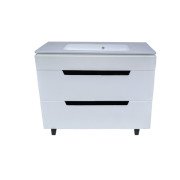 Тумба под раковину Vivia Poli Ш2 100х42 см комбинируется с раковинами Frate 100 МДФ/ДСП белый А0051129