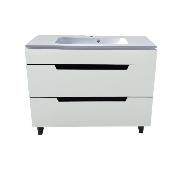 Тумба под раковину Vivia Poli Ш2 100х42 см комбинируется с раковиной Frate 100 МДФ/ДСП сливочный браш А0051132