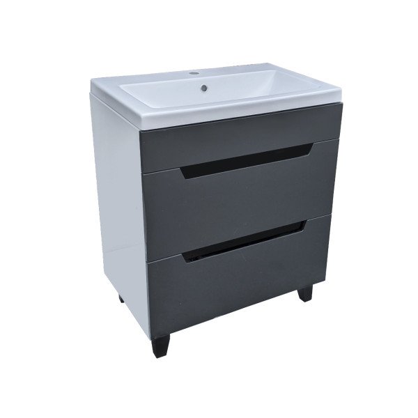 Тумба під раковину Vivia Poli Ш2 60х42 см комбінується з раковинами Como 60/Cers 60 МДФ/ДСП граніт А0051134