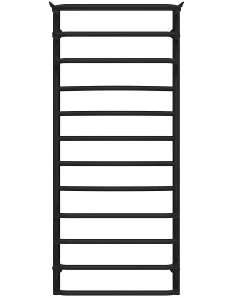 Полотенцесушитель водяной Deffi Юность П12 500х1200 боковое правое подключение черный C.YU.120.50.12.B.C