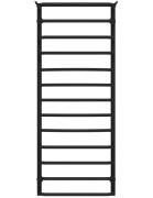 Полотенцесушитель водяной Deffi Юность П13 500х1300 нижнее подключение черный C.YU.130.50.13.B.A