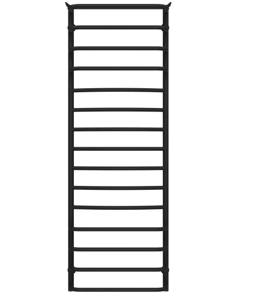 Полотенцесушитель водяной Deffi Юность П15 500х1500 боковое левое подключение черный C.YU.150.50.15.B.B