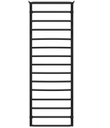 Полотенцесушитель водяной Deffi Юность П15 500х1500 боковое левое подключение черный C.YU.150.50.15.B.B
