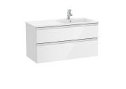 Тумба с раковиной Roca GAP Unik 100x46 см ДСП белый глянец A851482806