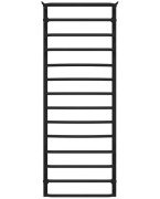 Полотенцесушитель водяной Deffi Юность П14 500х1400 боковое левое подключение черный C.YU.140.50.14.B.B