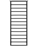 Полотенцесушитель водяной Deffi Юность П14 500х1400 боковое правое подключение черный C.YU.140.50.14.B.C