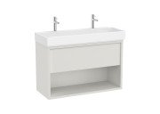 Тумба з раковиною Roca Tura Unik 43х100 МДФ матовий білий A852038558