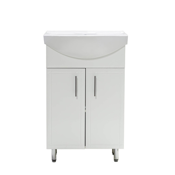 Тумба под раковину Vivia Волна Д2 60х33,9 см комбинируется с раковинами Изео/Церсания 60 МДФ/ДСП белый А0026699