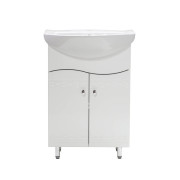 Тумба под раковину Vivia Волна Д2 60х29 см комбинируется с раковинами Либра 60/Солос 56 МДФ/ДСП белый А0020166