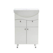 Тумба под раковину Vivia Волна Д2Ш2 60х34 см комбинируется с раковинами Изео/Церсания 60 МДФ/ДСП белый А0025401