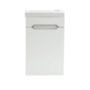 Тумба під раковину Vivia Міні Д1 R 40х22 см комбінується з раковиною Комо 40 МДФ/ДСП білий А0045714