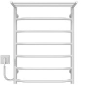 Электрический полотенцесушитель Deffi Трапеция с полкой П7 500х700 левое подключение WD03 белый C.TP.70.50.7.E.W.L.3