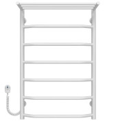 Электрический полотенцесушитель Deffi Трапеция с полкой П7 500х800 левое подключение белый C.TP.80.50.7.E.W.L.5
