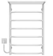 Электрический полотенцесушитель Deffi Трапеция с полкой П7 500х800 левое подключение WD03 белый C.TP.80.50.7.E.W.L.3