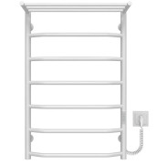 Электрический полотенцесушитель Deffi Трапеция с полкой П7 500х800 правое подключение WD03 белый C.TP.80.50.7.E.W.R.3