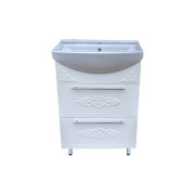 Тумба под раковину Vivia Анжелика Ш2 60х35,8 см комбинируется с раковинами Церсания 60 МДФ/ДСП белый А0053387