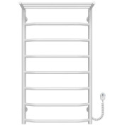 Электрический полотенцесушитель Deffi Трапеция с полкой П8 500х900 правое подключение белый C.TP.90.50.8.E.W.R.5