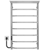 Электрический полотенцесушитель Deffi Трапеция с полкой П8 500х900 левое подключение JD03 хром C.TP.90.50.8.E.C.L.1