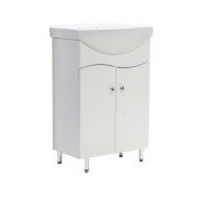 Тумба под раковину Vivia Волна Д2 55х31 см комбинируется с раковинами Изео/Церсания 55 МДФ/ДСП белый А0020165