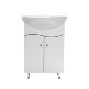 Тумба под раковину Vivia Волна Д2 60х29 см комбинируется с раковинами Либра 60/Солос 56 МДФ/ДСП белый А0020166