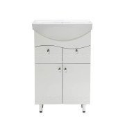 Тумба под раковину Vivia Волна Д2Ш2 55х31 см комбинируется с раковинами Изео/Церсания 55 МДФ/ДСП белый А0020167