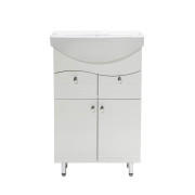 Тумба під раковину Vivia Хвиля Д2Ш2 55х31 см комбінується з раковинами Ізео/Церсанія 55 МДФ/ДСП білий А0020167