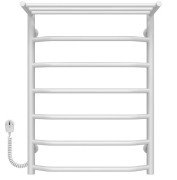 Электрический полотенцесушитель Deffi Трапеция с полкой П7 500х700 левое подключение белый C.TP.60.50.5.E.W.L.5