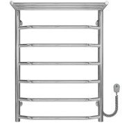 Электрический полотенцесушитель Deffi Трапеция с полкой П7 500х700 правое подключение хром C.TP.60.50.5.E.C.R.5