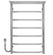 Электрический полотенцесушитель Deffi Трапеция с полкой П7 500х800 левое подключение хром C.TP.80.50.7.E.C.L.5