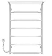Электрический полотенцесушитель Deffi Трапеция с полкой П7 500х800 левое подключение белый C.TP.80.50.7.E.W.L.5