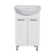 Тумба под раковину Vivia Анжелика Д2 55х30,8 см комбинируется с раковинами Изео/Церсания 55 МДФ/ДСП белый А0048500