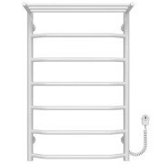Электрический полотенцесушитель Deffi Трапеция с полкой П7 500х800 правое подключение белый C.TP.80.50.7.E.W.R.5