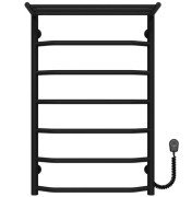 Электрический полотенцесушитель Deffi Трапеция с полкой П7 500х800 правое подключение черный C.TP.80.50.7.E.B.R.5