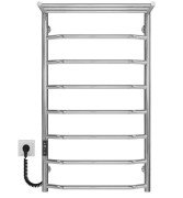 Электрический полотенцесушитель Deffi Трапеция с полкой П8 500х900 левое подключение JD03 хром C.TP.90.50.8.E.C.L.1