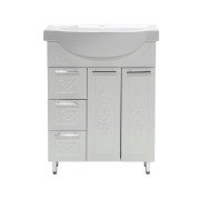 Тумба под раковину Vivia Анжелика Д2Ш3 65х32 см комбинируется с раковиной Акцент 65 МДФ/ДСП белый А0048502