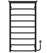 Електрична сушарка для рушників Deffi Трапеція з полицею П9 500х1000 праве підключення чорний C.TP.100.50.9.E.B.R.5