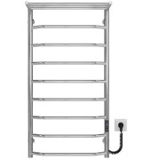 Электрический полотенцесушитель Deffi Трапеция с полкой П9 500х1000 правое подключение JD03 хром C.TP.100.50.9.E.C.R.1