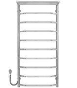 Электрический полотенцесушитель Deffi Трапеция с полкой П10 500х1100 левое подключение хром C.TP.110.50.10.E.C.L.5