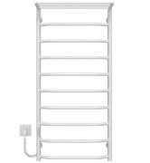 Електрична сушарка для рушників Deffi Трапеція з полицею П10 500х1100 ліве підключення WD03 білий C.TP.110.50.10.E.W.L.3