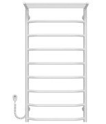 Електрична сушарка для рушників Deffi Трапеція з полицею П9 500х1000 ліве підключення білий C.TP.100.50.9.E.W.L.5