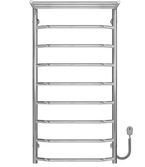 Електрична сушарка для рушників Deffi Трапеція з полицею П9 500х1000 праве підключення хром C.TP.100.50.9.E.C.R.5