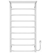 Электрический полотенцесушитель Deffi Трапеция с полкой П9 500х1000 правое подключение белый C.TP.100.50.9.E.W.R.5