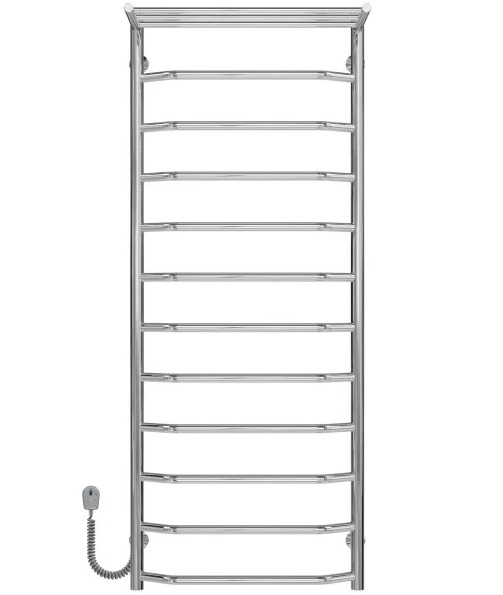Електрична сушарка для рушників Deffi Трапеція з полицею П12 500х1300 ліве підключення хром C.TP.130.50.12.E.C.L.5