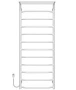 Электрический полотенцесушитель Deffi Трапеция с полкой П12 500х1300 левое подключение белый C.TP.130.50.12.E.W.L.5