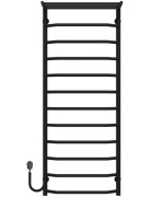 Электрический полотенцесушитель Deffi Трапеция с полкой П12 500х1300 левое подключение черный C.TP.130.50.12.E.B.L.5